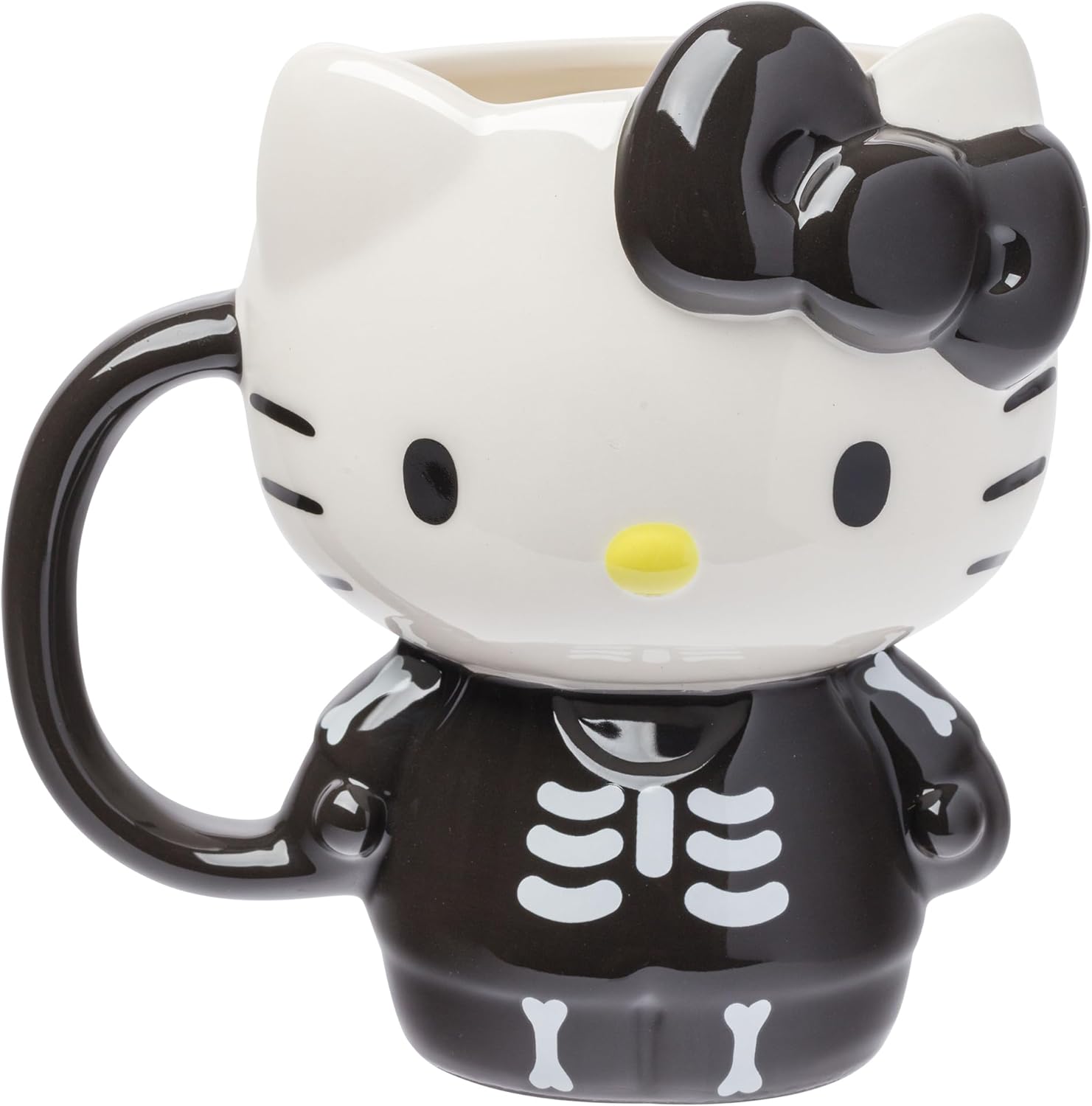 Hello Kitty Halloween Skeleton Costume Ceramic 3D Sculpted Mug