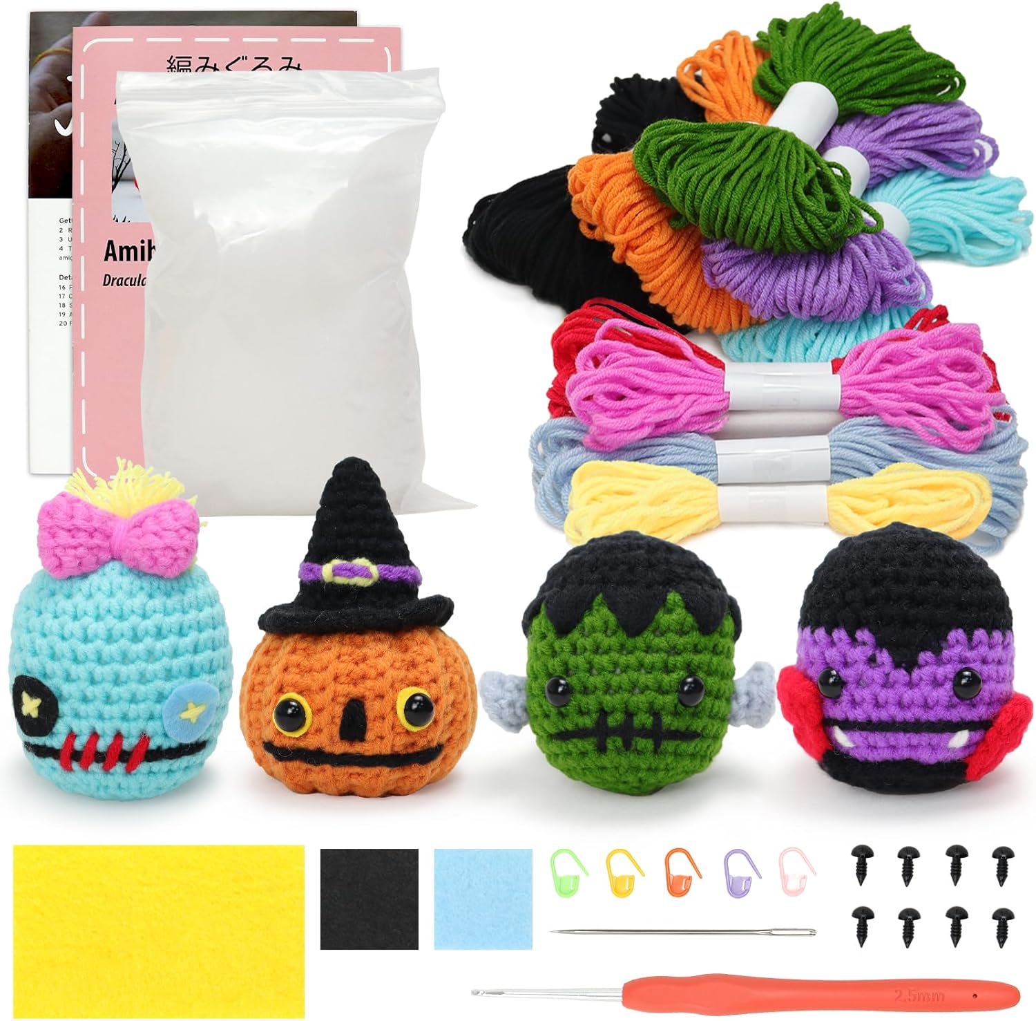 Halloween Theme Crochet Kit for Beginners