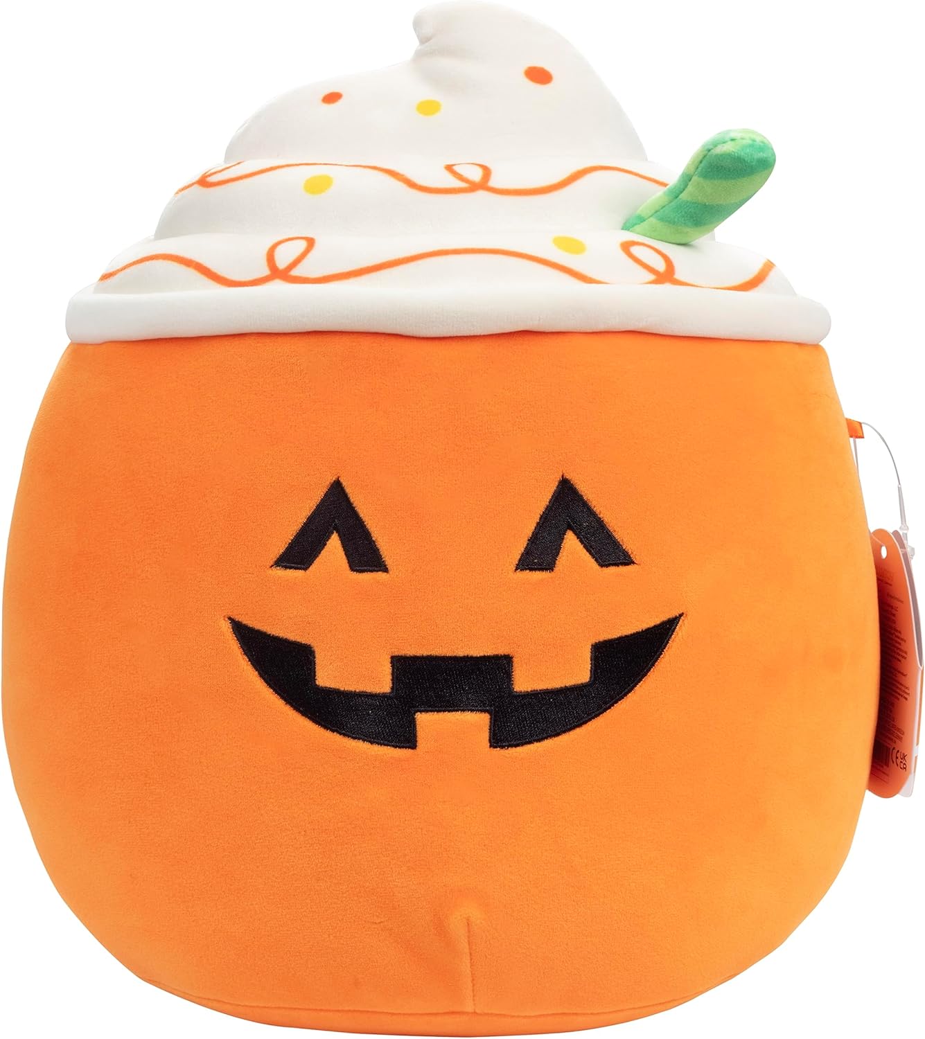 Squishmallows Original 10-Inch Lester The Jack O Lantern Pumpkin Spice Latte 