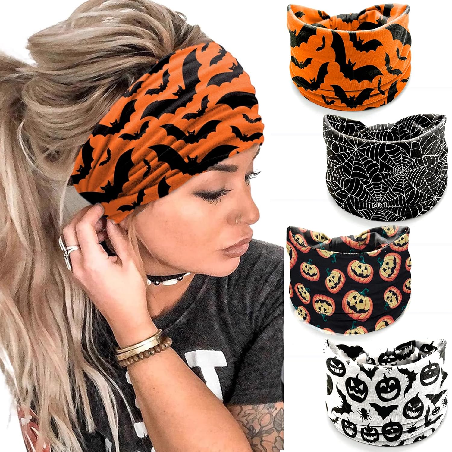 4Pcs Halloween Headbands