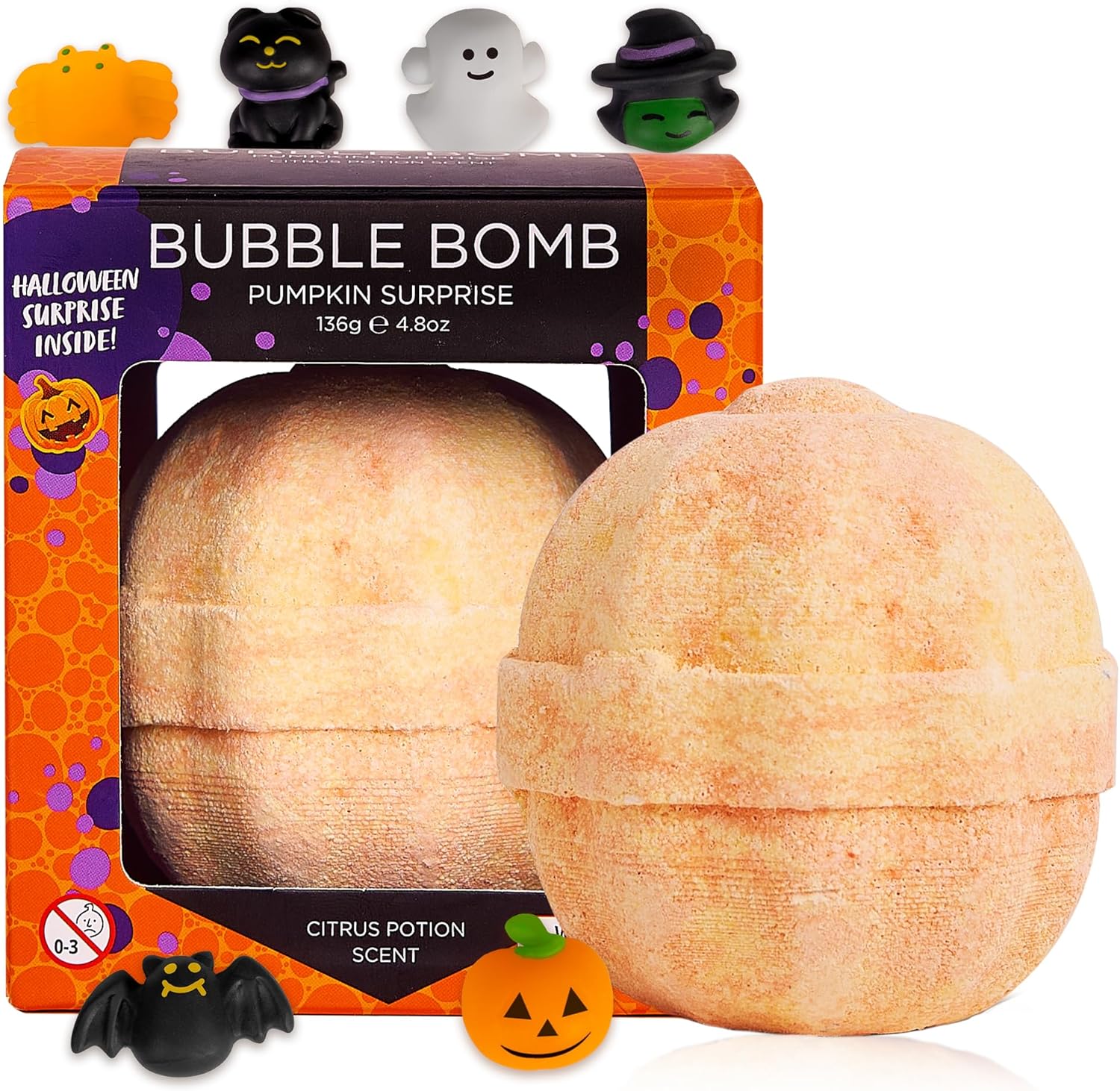 Large Pumpkin Spooky Bath Bomb