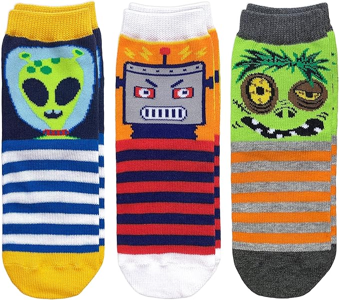 Robot Alien Zombie 3 Pack Socks