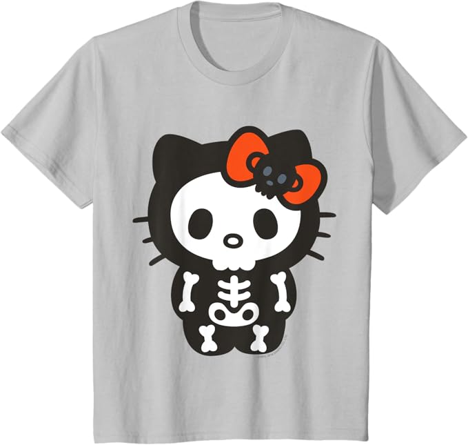 Hello Kitty Skeleton Halloween Tee Shirt